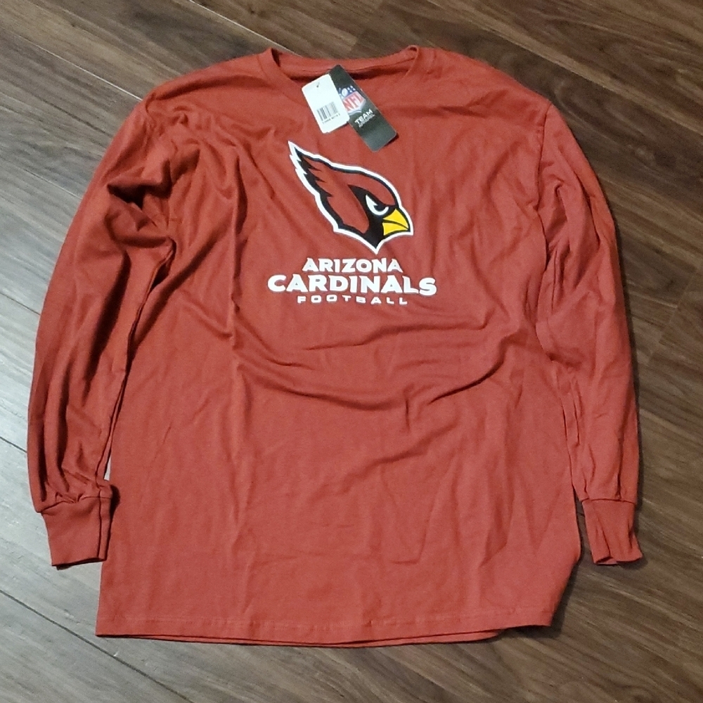 Majestic Red Arizona Cardinals Long Sleeve Tee - Picture 1 of 5